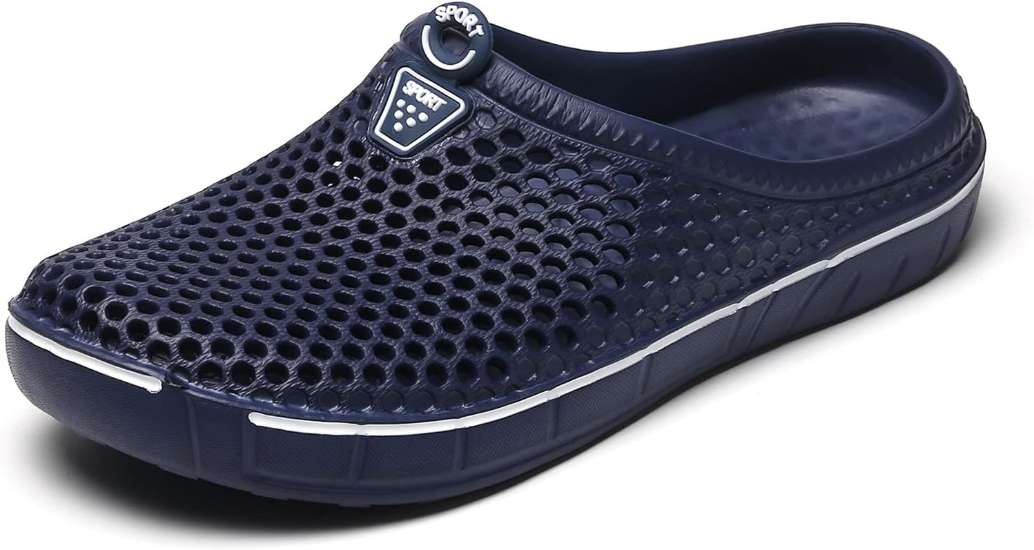 

Женские садовые сабо, унисекс, сетчатые, дышащие, легкие летние пляжные сандалии для ходьбы Reverseclock, темно-синий