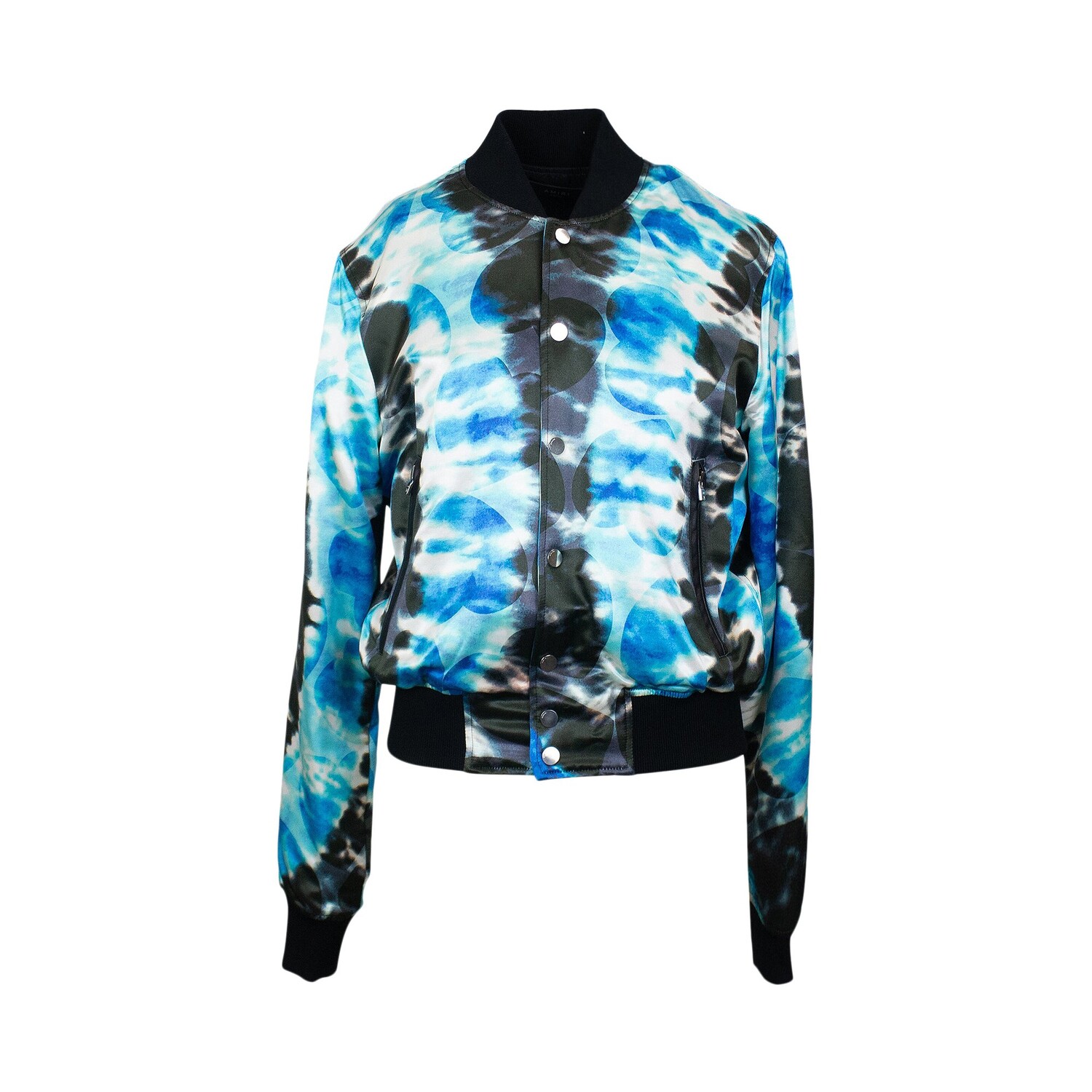 

Бомбер Amiri Hearts Tie Dye, цвет Синий