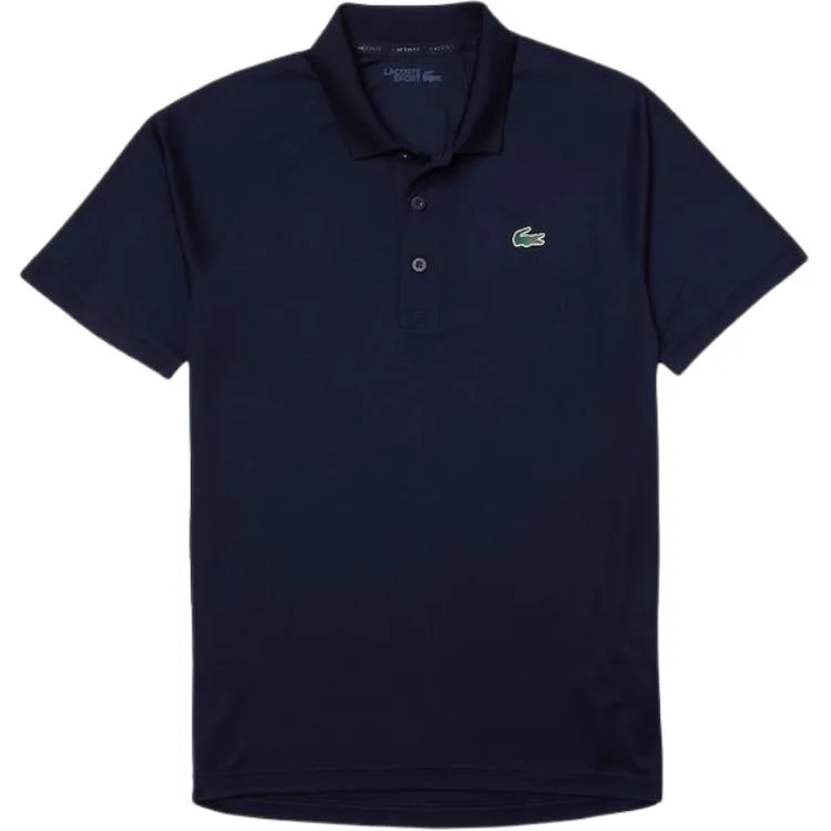Поло с коротким рукавом и логотипом LACOSTE, морской синий