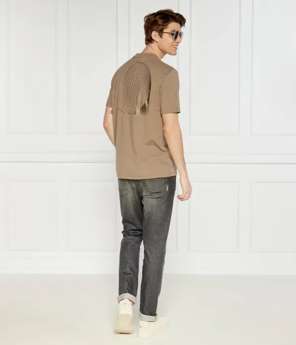 Футболка 5 regular fit Boss Green, коричневый — фото 2