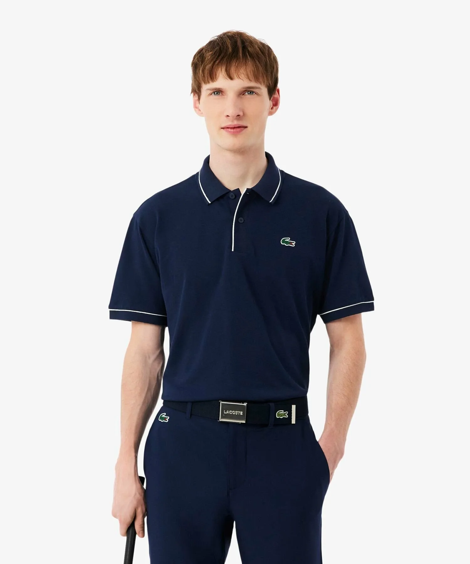 Поло-рубашка LACOSTE с терморегуляцией, Navy