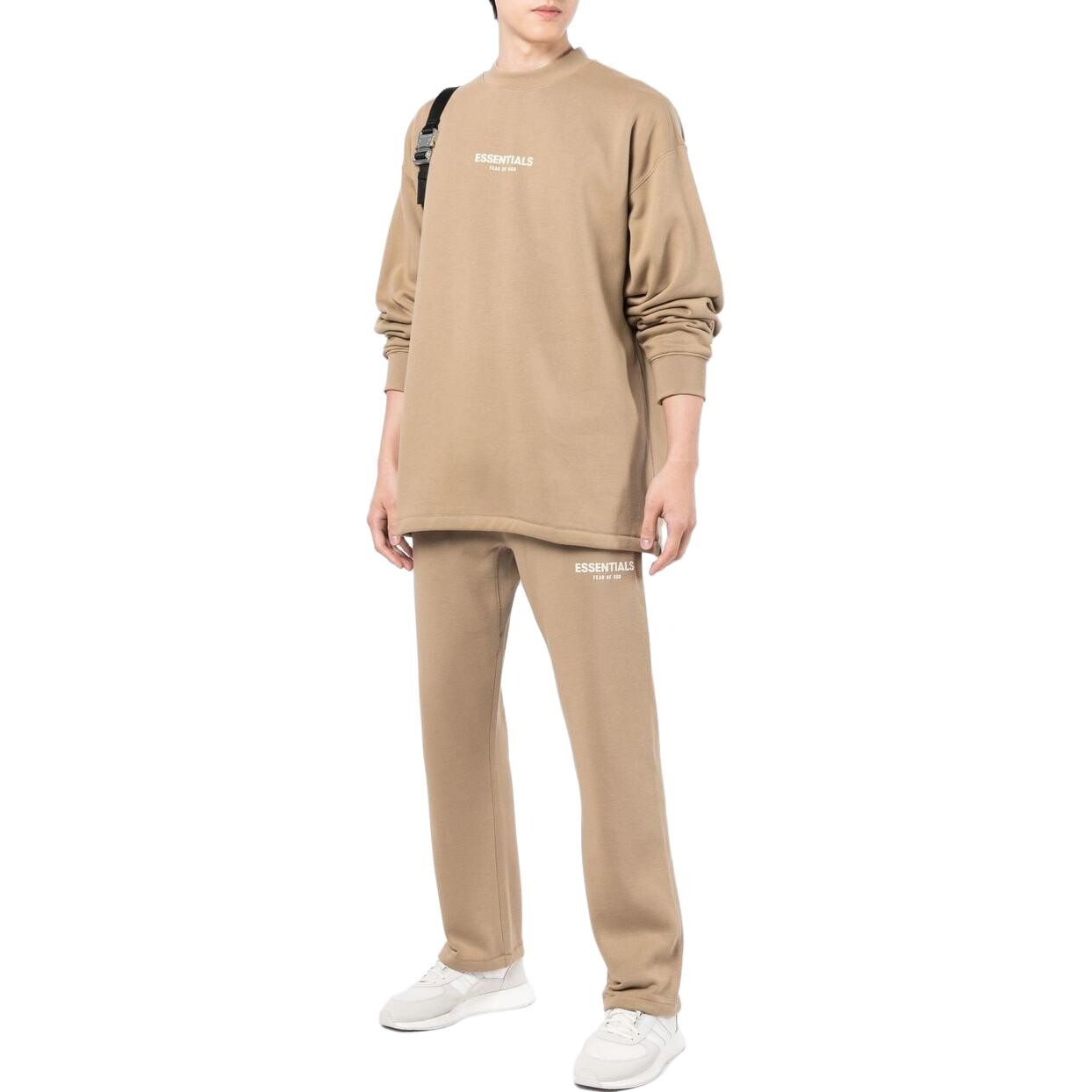 Толстовка мужская карамельно-коричневая Fear Of God Essentials, коричневый — фото 2
