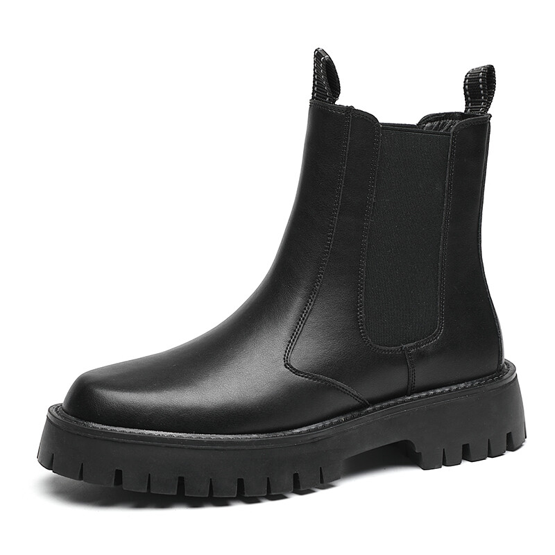 

Челси Ботинки Мужские Yalu, цвет Black Fleece-Lined
