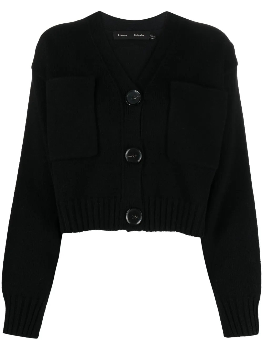 

Укороченный кардиган Sofia Proenza Schouler, черный