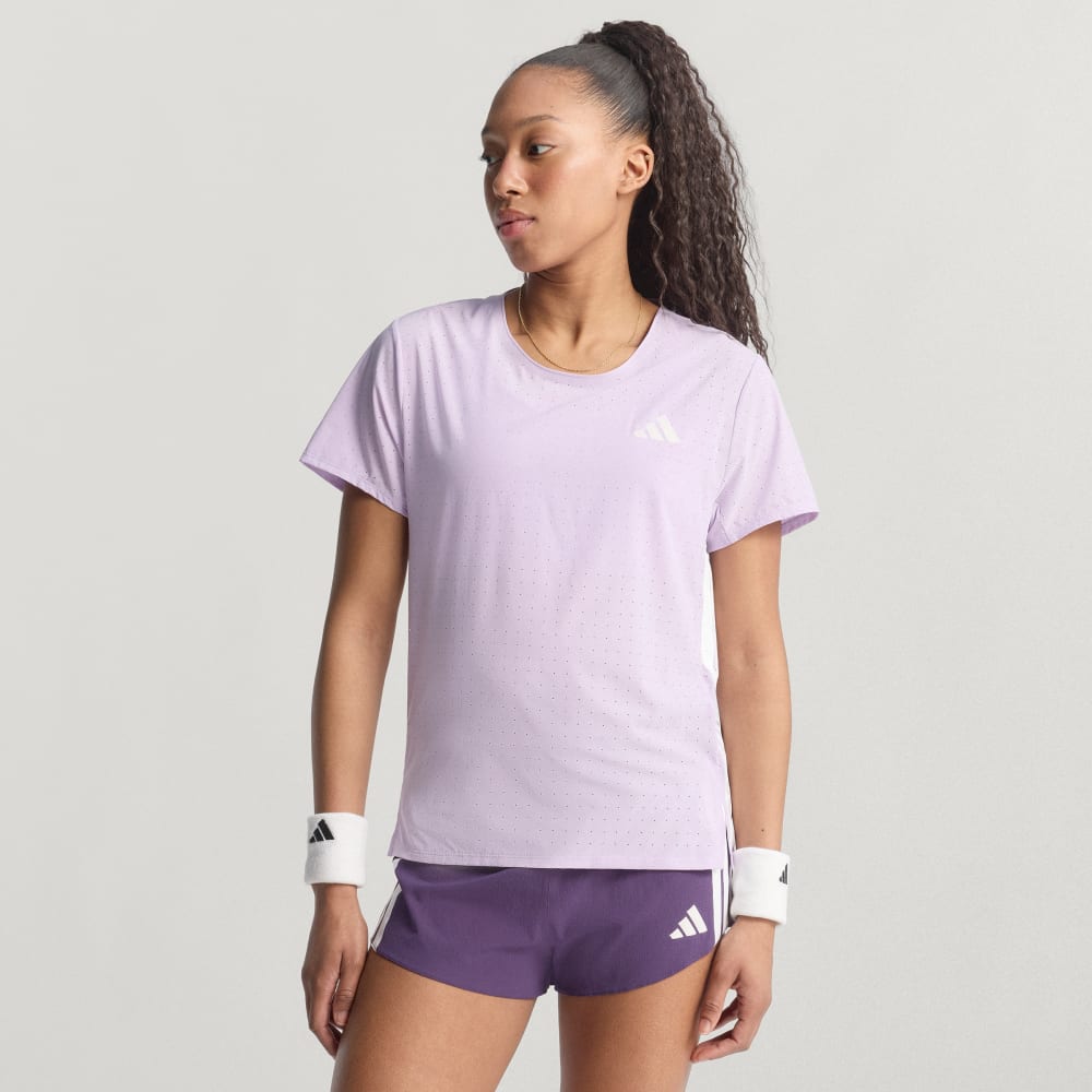 

Спортивная футболка Adidas Adizero Running Tee, цвет Powder Plum