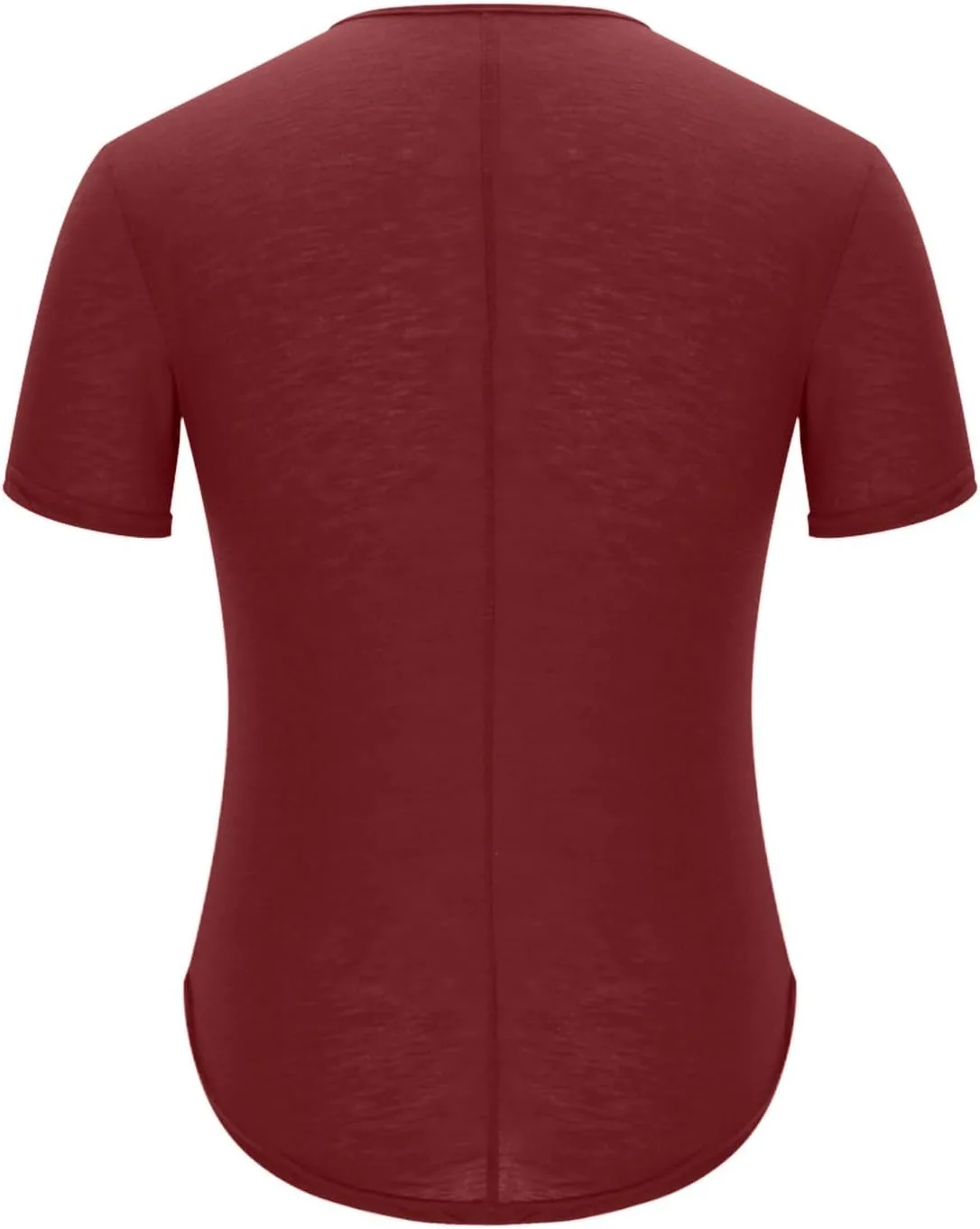 Мужская футболка с закругленным подолом и удлиненной спинкой, Slim Fit, для тренировок — фото 4
