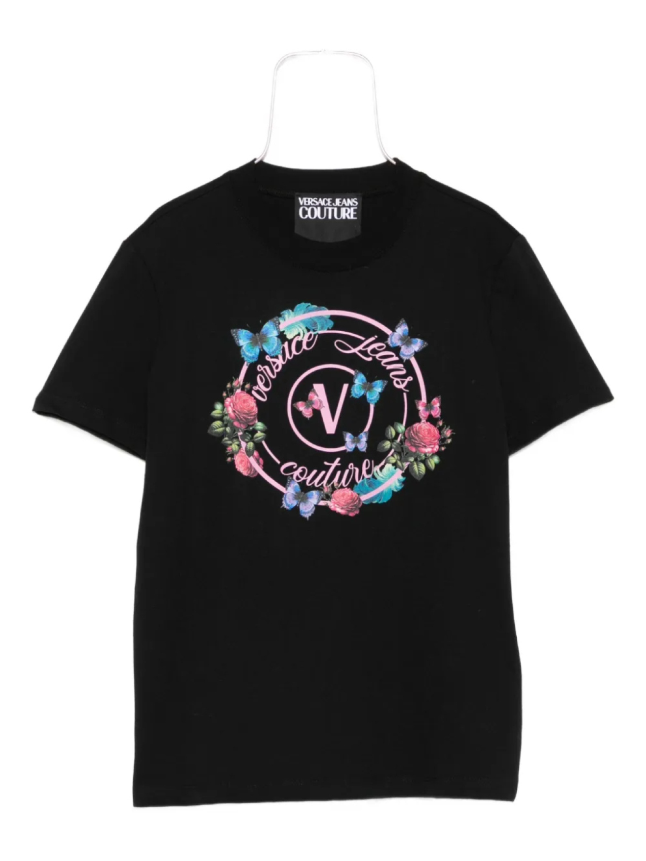 

Футболка с логотипом Versace Jeans Couture, черный