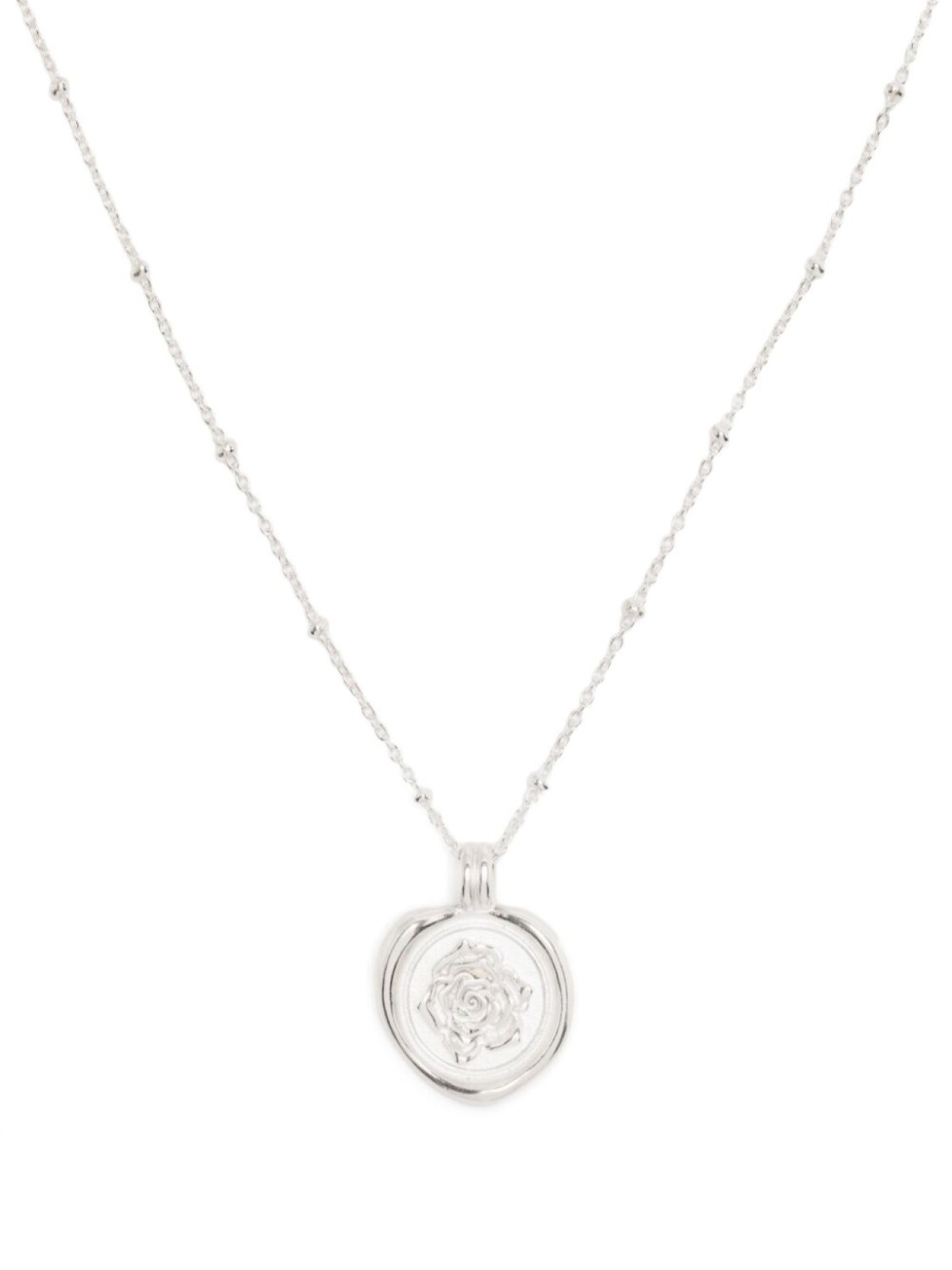 

Серебряное колье Wild Rose Talisman DOWER AND HALL, серебряный