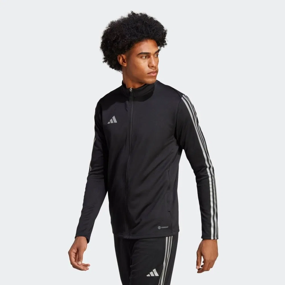 Тренировочная куртка adidas, Black/Reflective Silver — фото 2