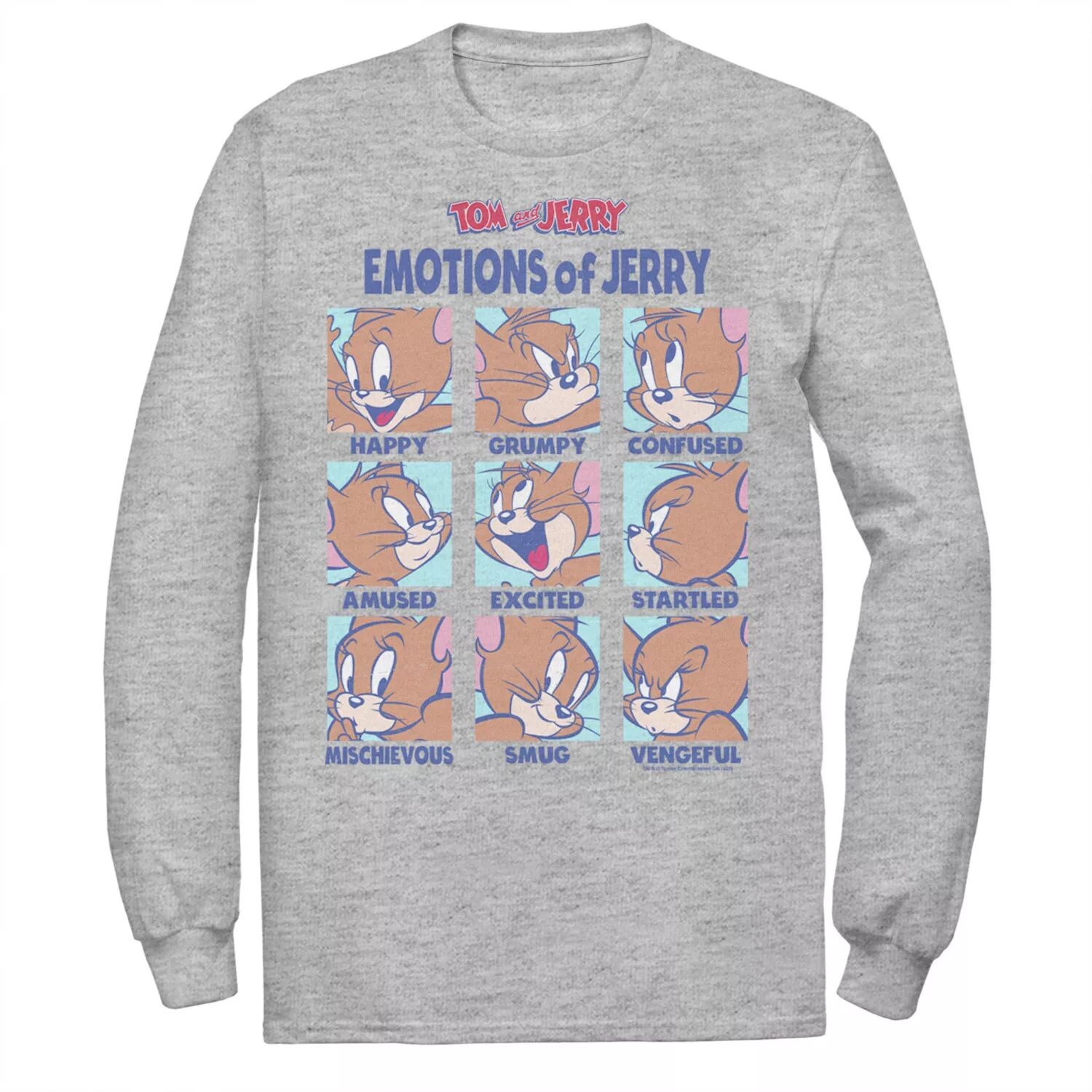 

Мужская футболка Tom And Jerry Emotions Of Jerry Box Up Licensed Character