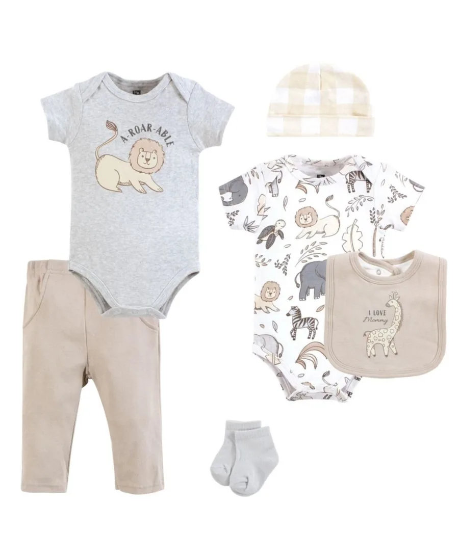 Комплект одежды из мягкого хлопка Hudson Baby, Neutral Safari
