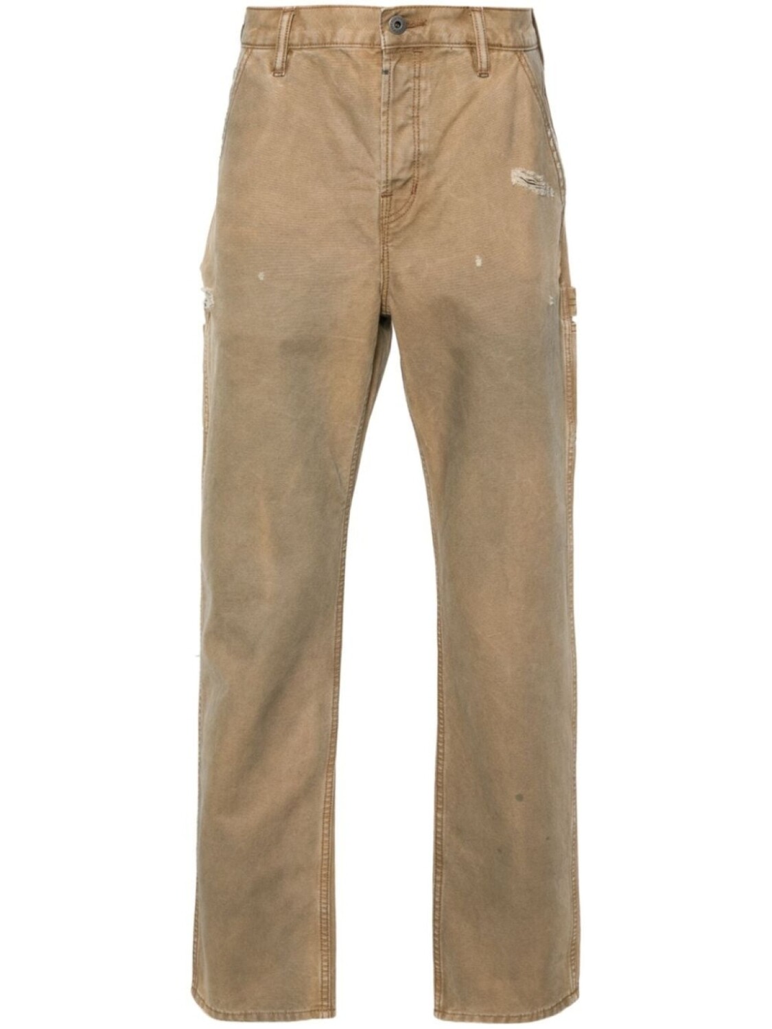

AllSaints брюки Carpenter с эффектом потертости, нейтральный цвет