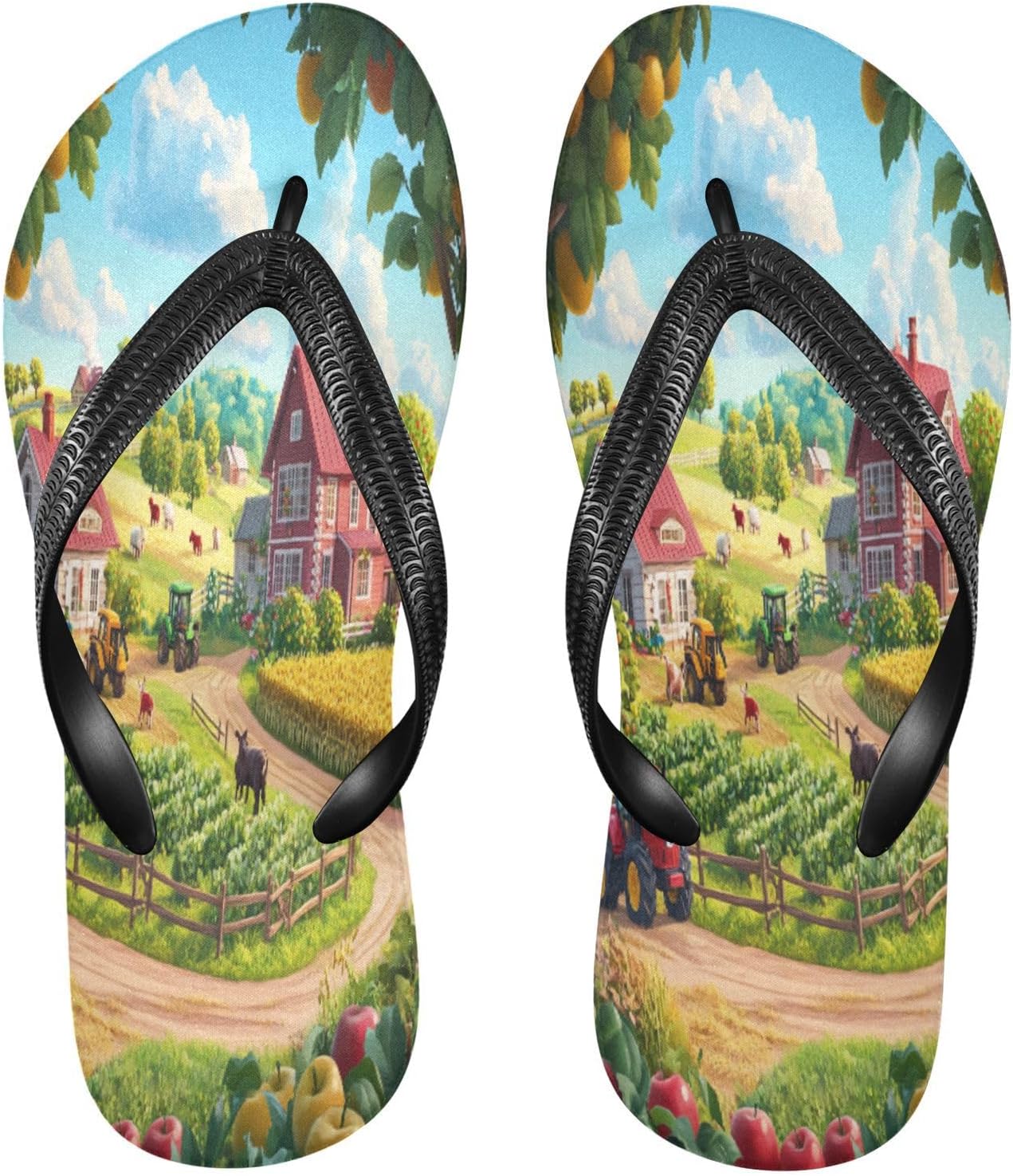 

Шлепанцы Tractor Farm зеленого цвета для пляжа и душа, резинескользящие летние тапочки для женщин и мужчин Sinestour