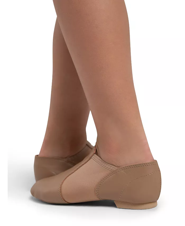 Детские джазовые балетки E-Series с широкой колодкой Capezio, коричневый — фото 4