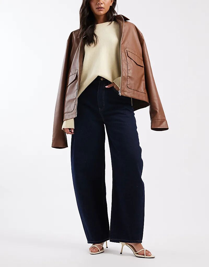 

Джинсы-бочонки с высокой талией ASOS DESIGN, цвет: белый