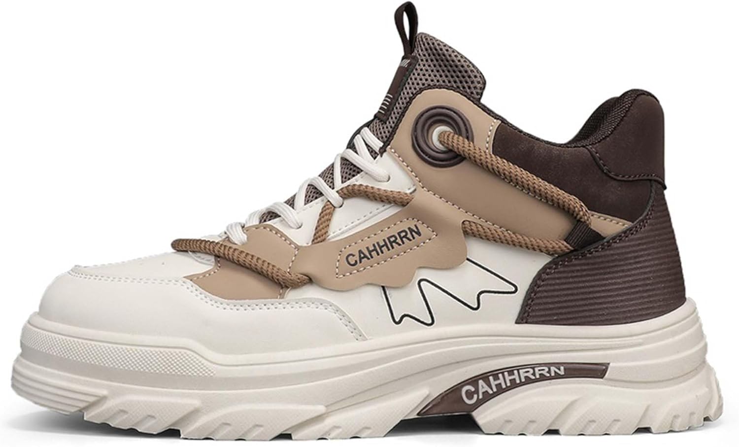 

Зимние облегченные ретро мужские ботинки водонепроницаемые походные ботинки Generic, бежевый