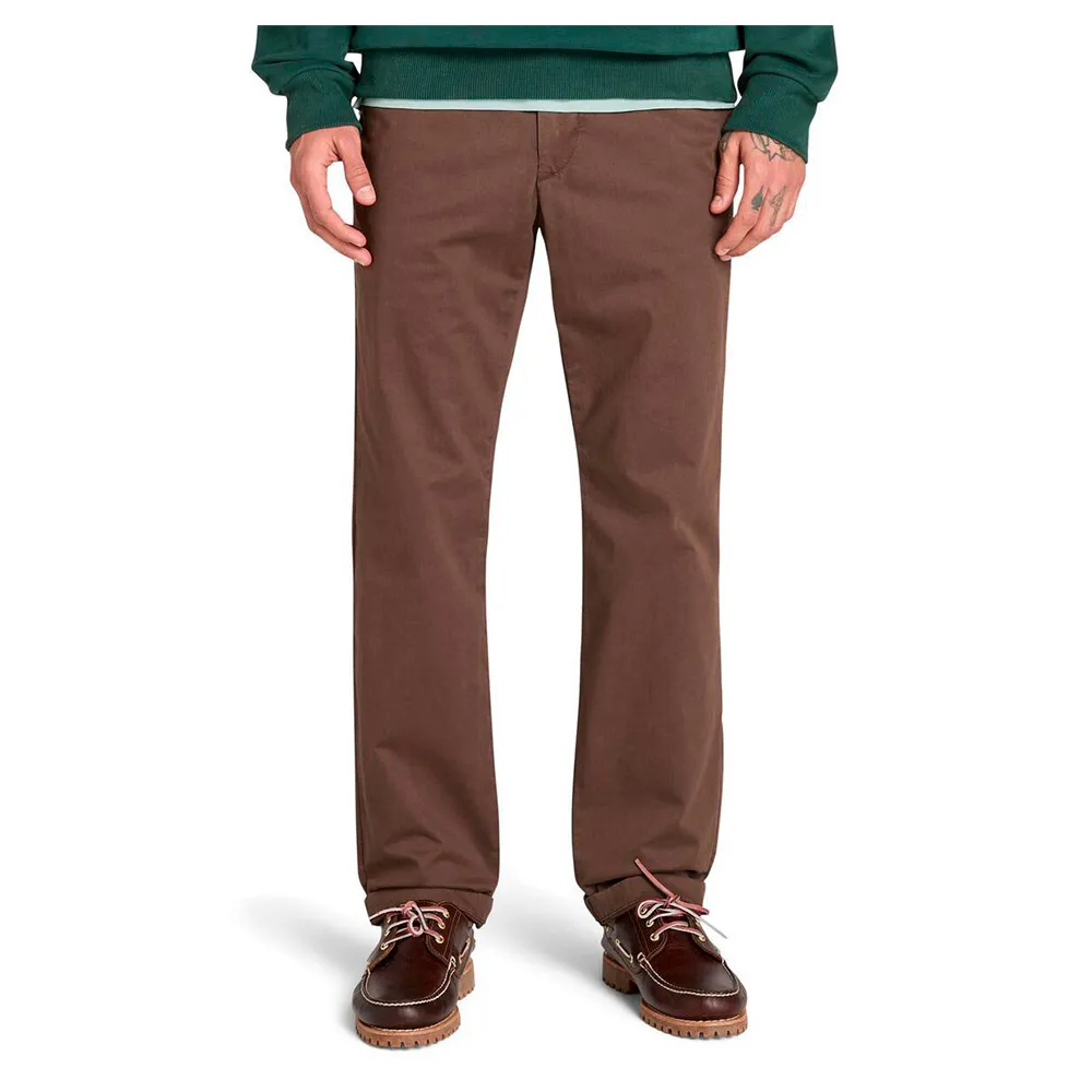 

Брюки чинос Timberland Claremont Twill Straight, коричневый