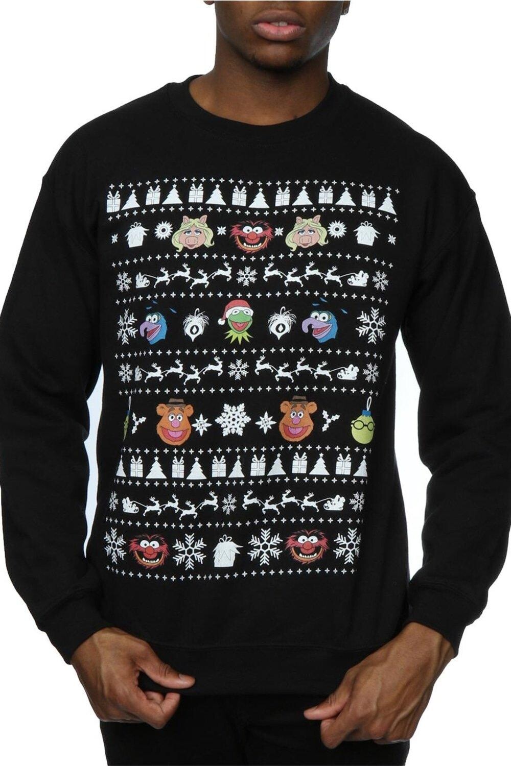 

Толстовка The Muppets Christmas Heads Disney, темно-синий
