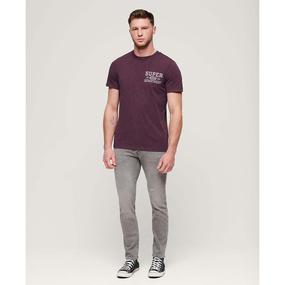 Футболка с коротким рукавом Superdry Athletic College Graphic, фиолетовый — фото 4