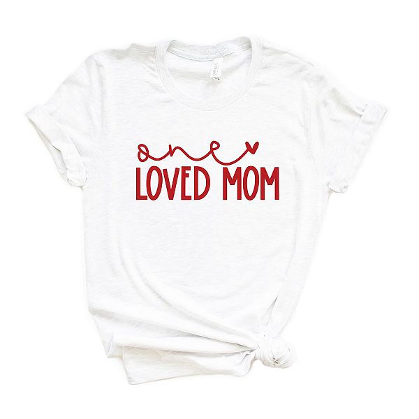 

Футболка с коротким рукавом One loved mom Simply Sage Market, White