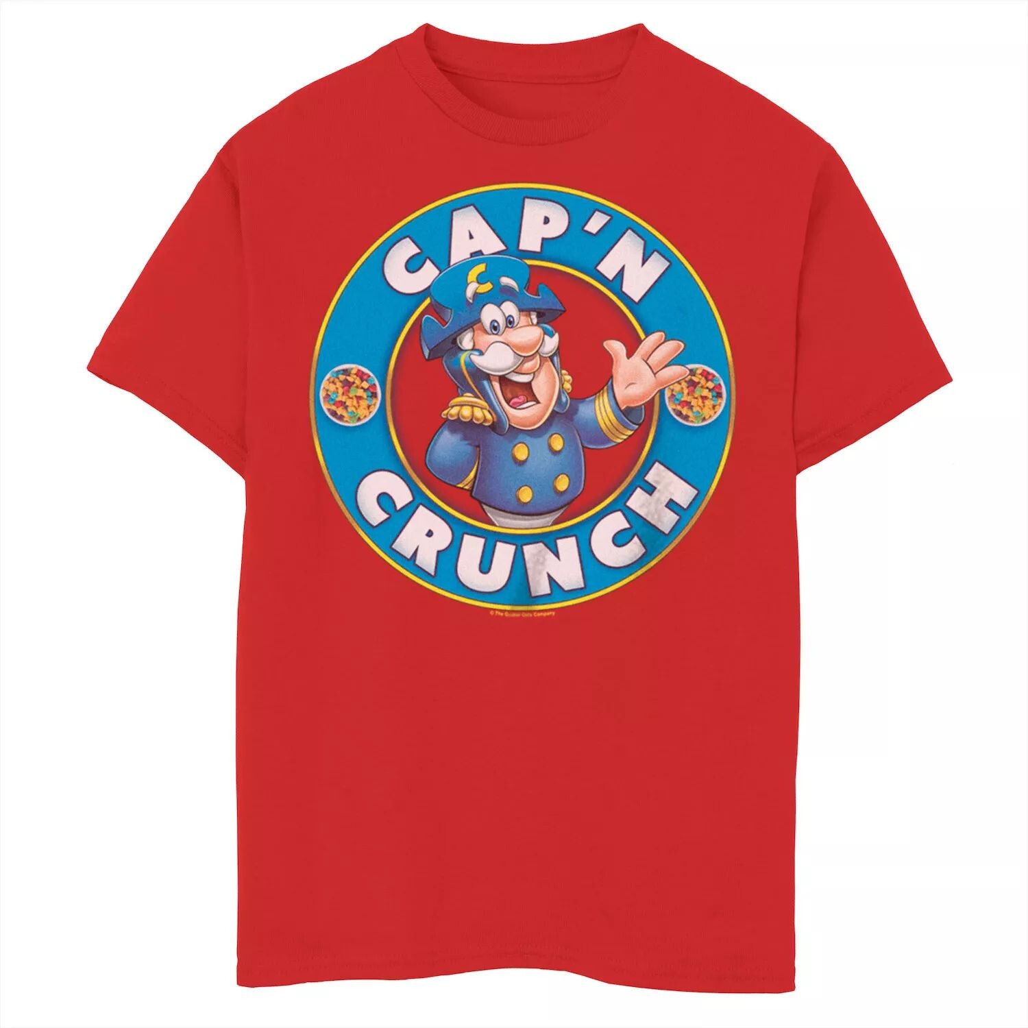 

Классическая футболка с круглым штампом и рисунком Captain Crunch для мальчиков 8–20 лет Licensed Character