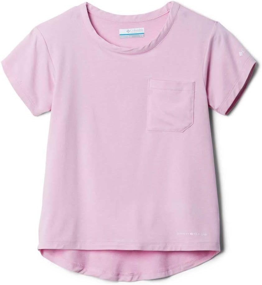 

Футболка Columbia Girls Tech Trail с коротким рукавом, Wild Rose Heather, Розовый, Футболка Columbia Girls Tech Trail с коротким рукавом, Wild Rose Heather