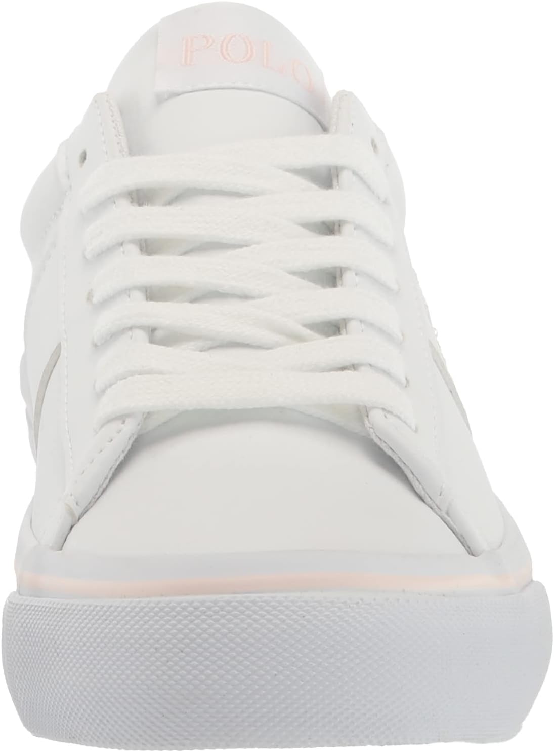 Кроссовки POLO RALPH LAUREN Girl's Sayer (Little Kid), белый/розовый/светло-розовый — фото 2