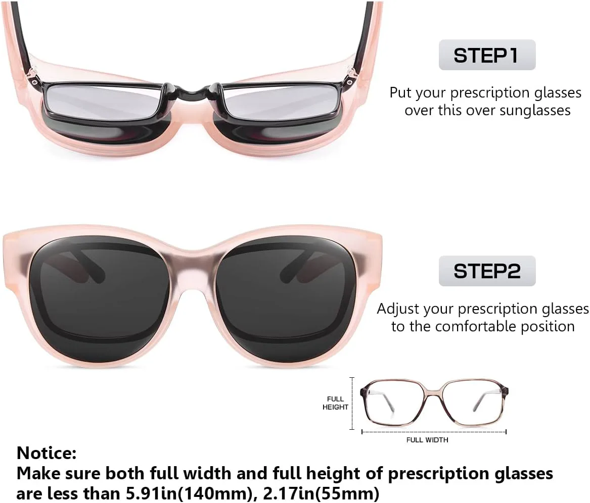 

Поляризованные солнцезащитные очки «кошачий глаз» для женщин и мужчин, большие модные солнцезащитные очки с защитой от УФ-излучения TINHAO, Ogb09-matt Pink