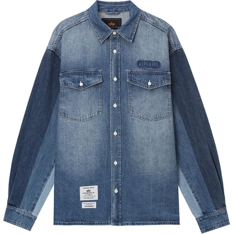 

Alpha Industries Джинсовая куртка унисекс голубая, Blue