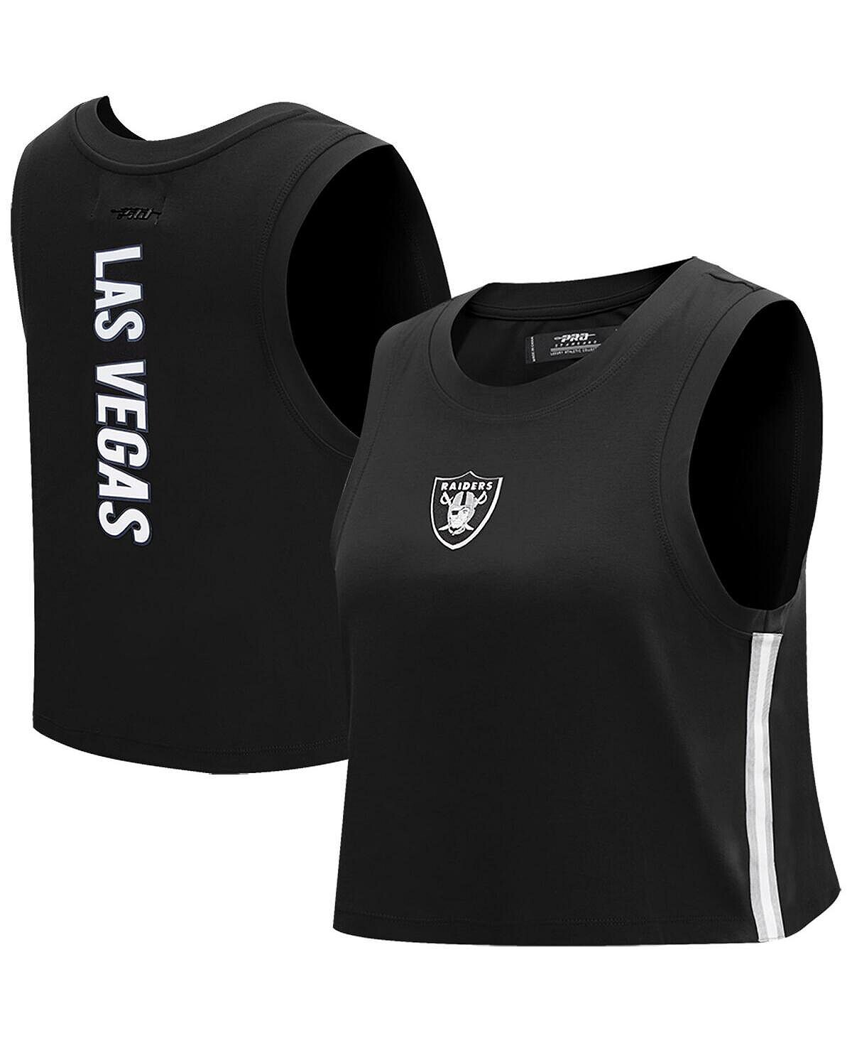 

Женская черная классическая укороченная майка Las Vegas Raiders с омбре и надписью Pro Standard, черный