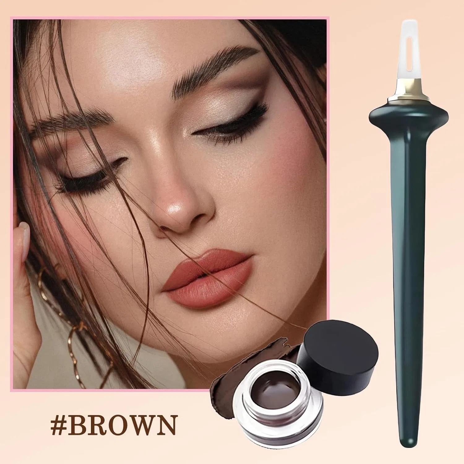 Набор водостойких подводок для глаз с 2 гелевыми подводками и трафаретом Mikloven, Eyeliner Set — фото 4