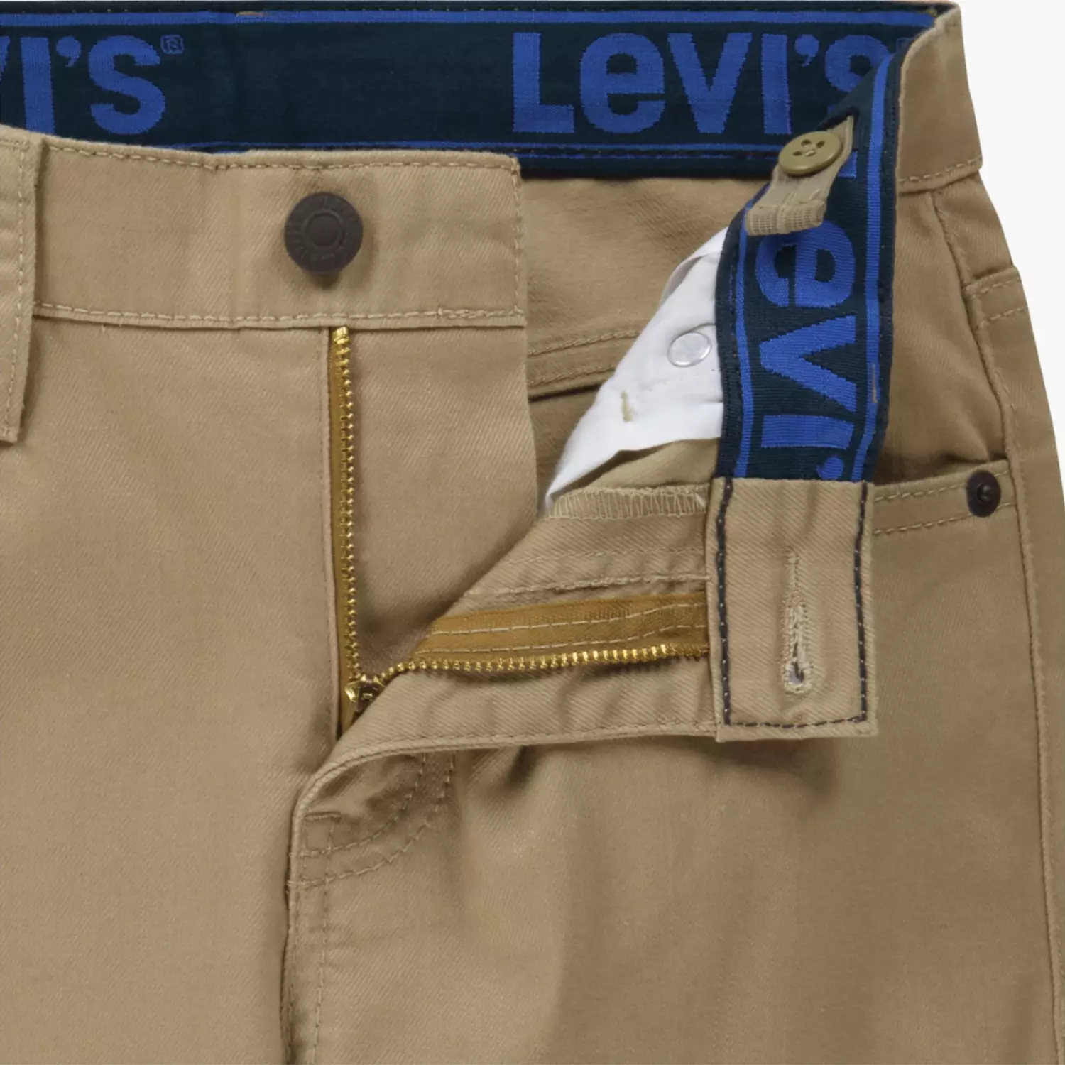 Джинсы 502 Taper Fit Strong Performance для мальчиков 8-20 лет Levi's, цвет New British Khaki - Tan — фото 4