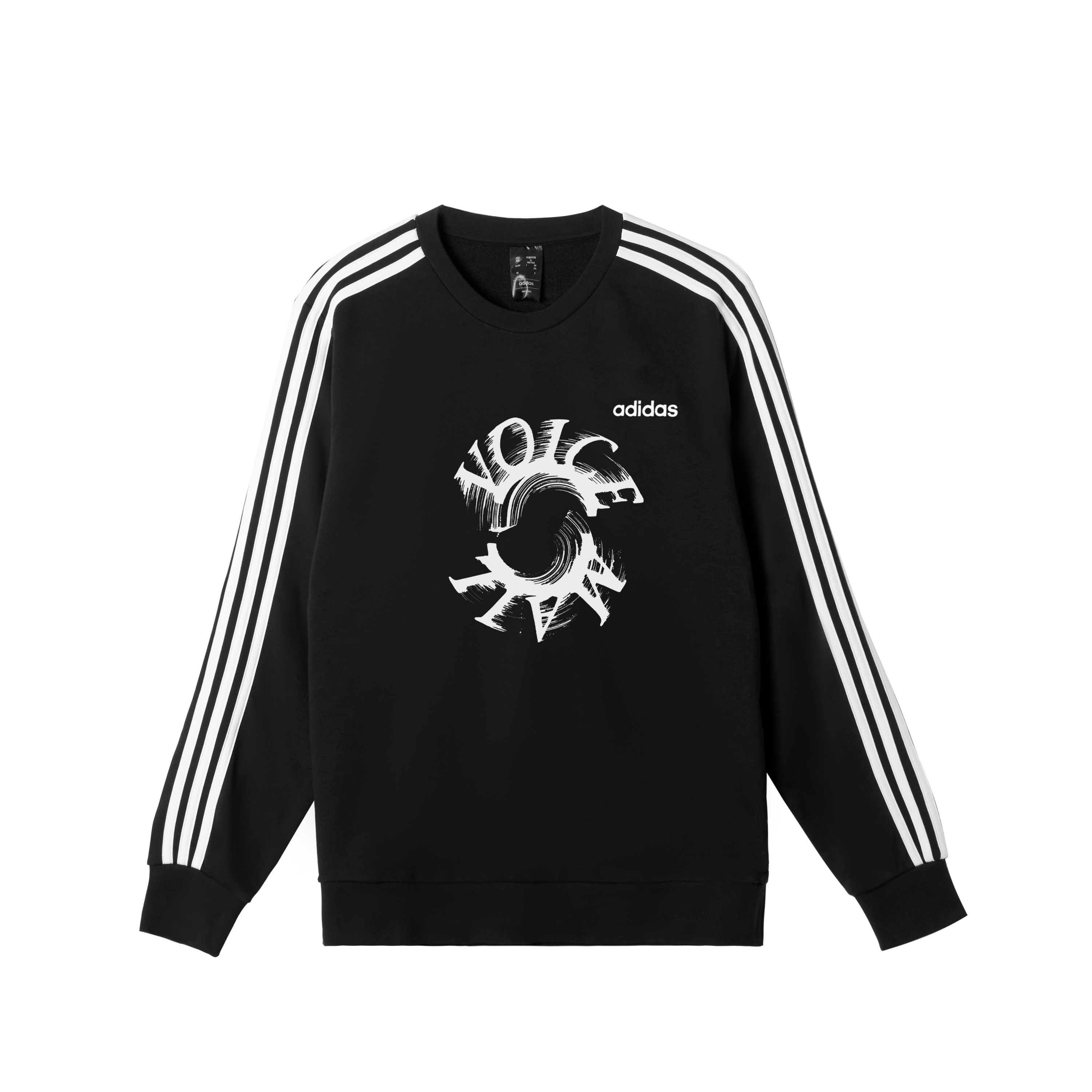 

Adidas Мужская толстовка с круглым вырезом, черная, средней толщины