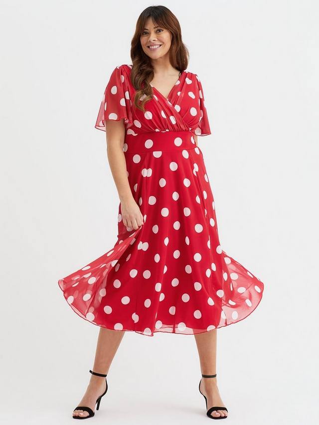 

Платье миди Victoria в горошек Scarlett & Jo