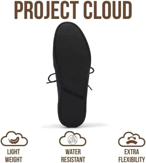 Мужские лоферы Project Cloud из 100% натуральной кожи - повседневные туфли для мужчин с мягкой стелькой, нескользящие мужские лоферы, классическая обувь - водоотталкивающие лоферы для мужчин (Денвер), темно-синий — фото 3