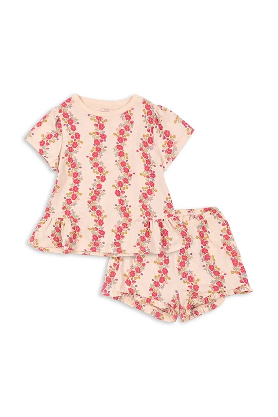 

Детский хлопковый комплект FAMO FRILL SET GOTS Konges Sløjd, розовый