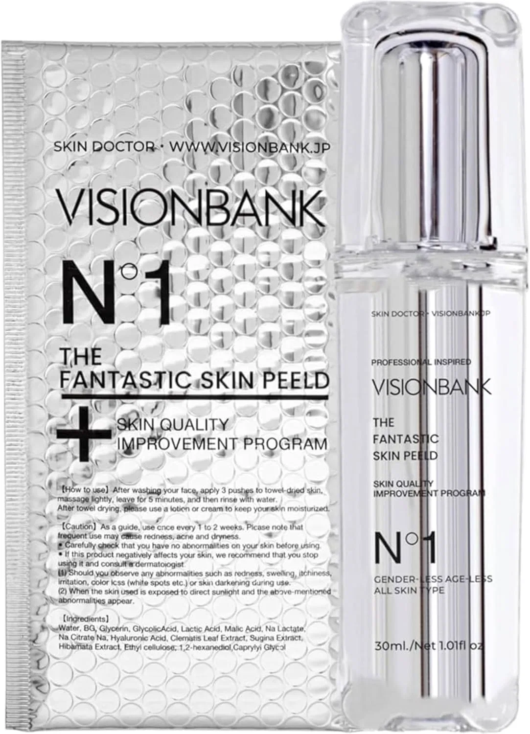 Сыворотка пилинговая Visionbank с гликолевой и молочной кислотой, 30 мл