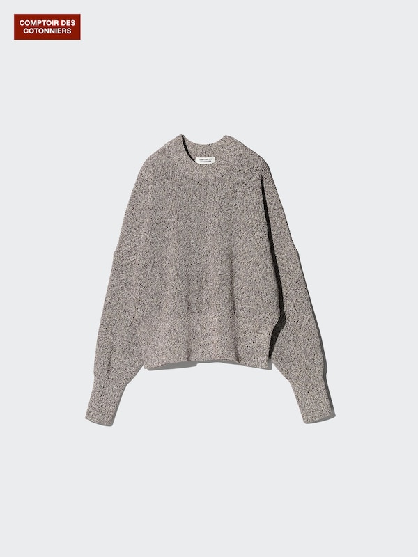 Джемпер из газированного хлопка с круглым вырезом Uniqlo, 10 pink — фото 4