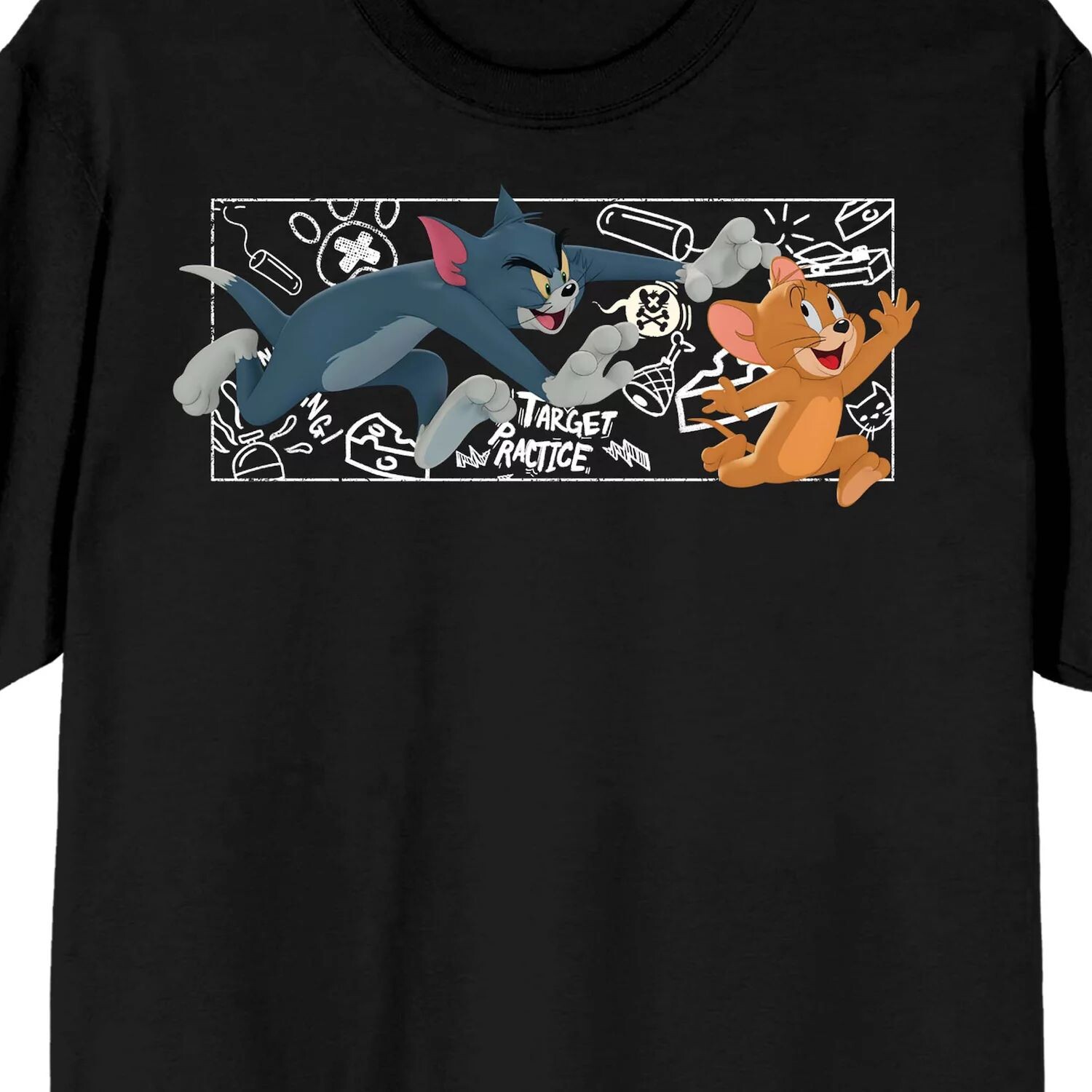 

Мужская футболка Tom & Jerry Chalk Art Licensed Character