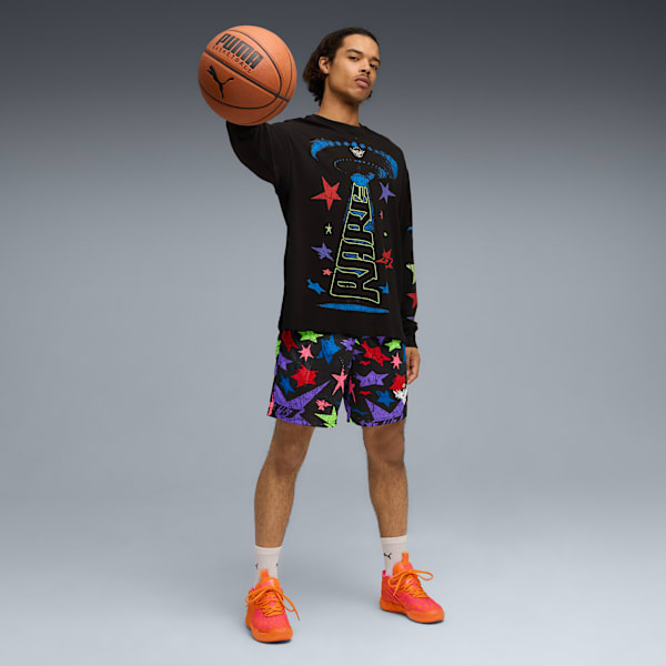 Мужские баскетбольные кроссовки Mb.01234 Mash-Up Puma, оранжевый — фото 3