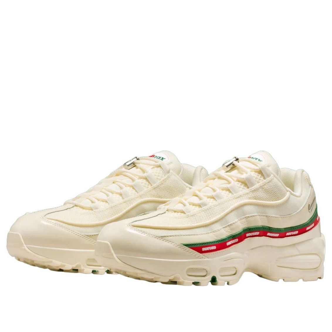 Кроссовки Nike x Undefeated Air Max 95 'Sail Green Red' — фото 2
