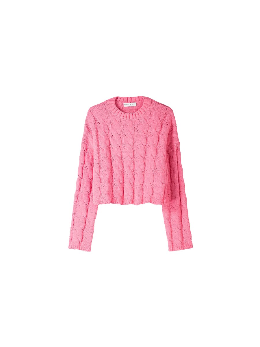 

Базовый свитер Bershka Sweater, светло-розовый