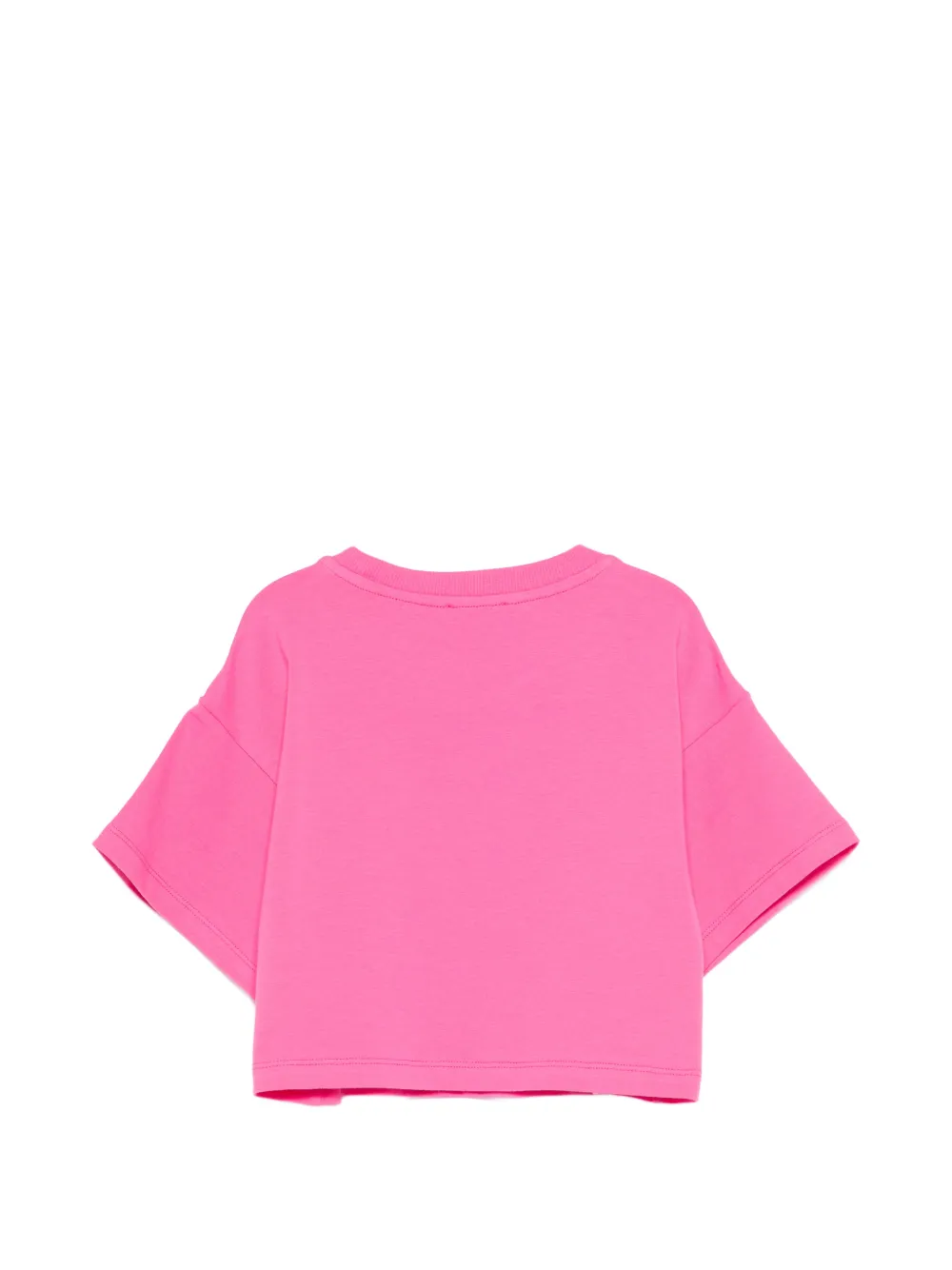 Футболка с отделкой в виде мишки Moschino Kids, розовый — фото 2