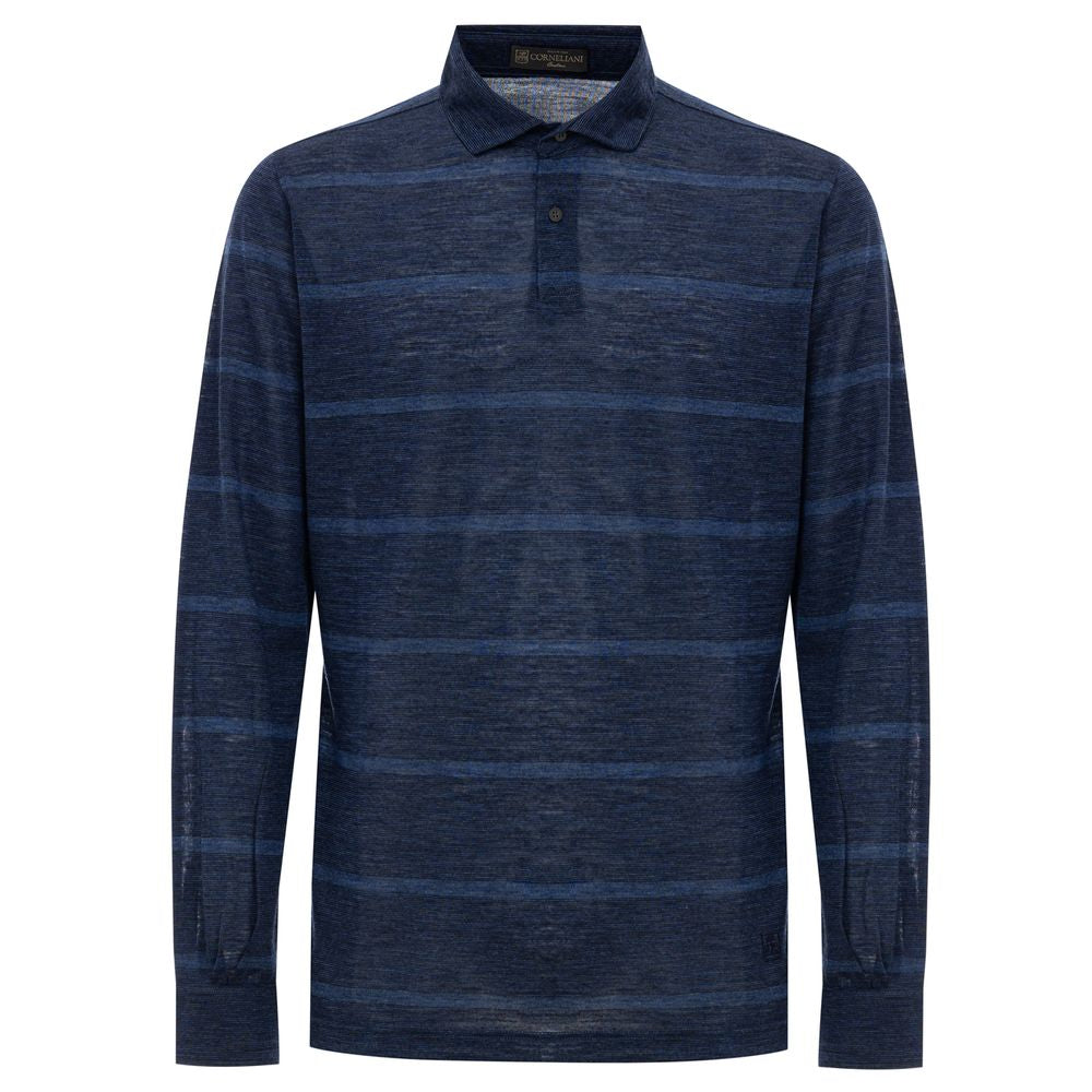 

Мужская рубашка-поло Corneliani Wool Vergine, синий