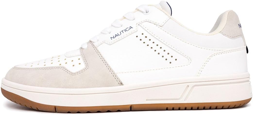 Мужские классические низкие кеды Nautica, White-jaxon — фото 2