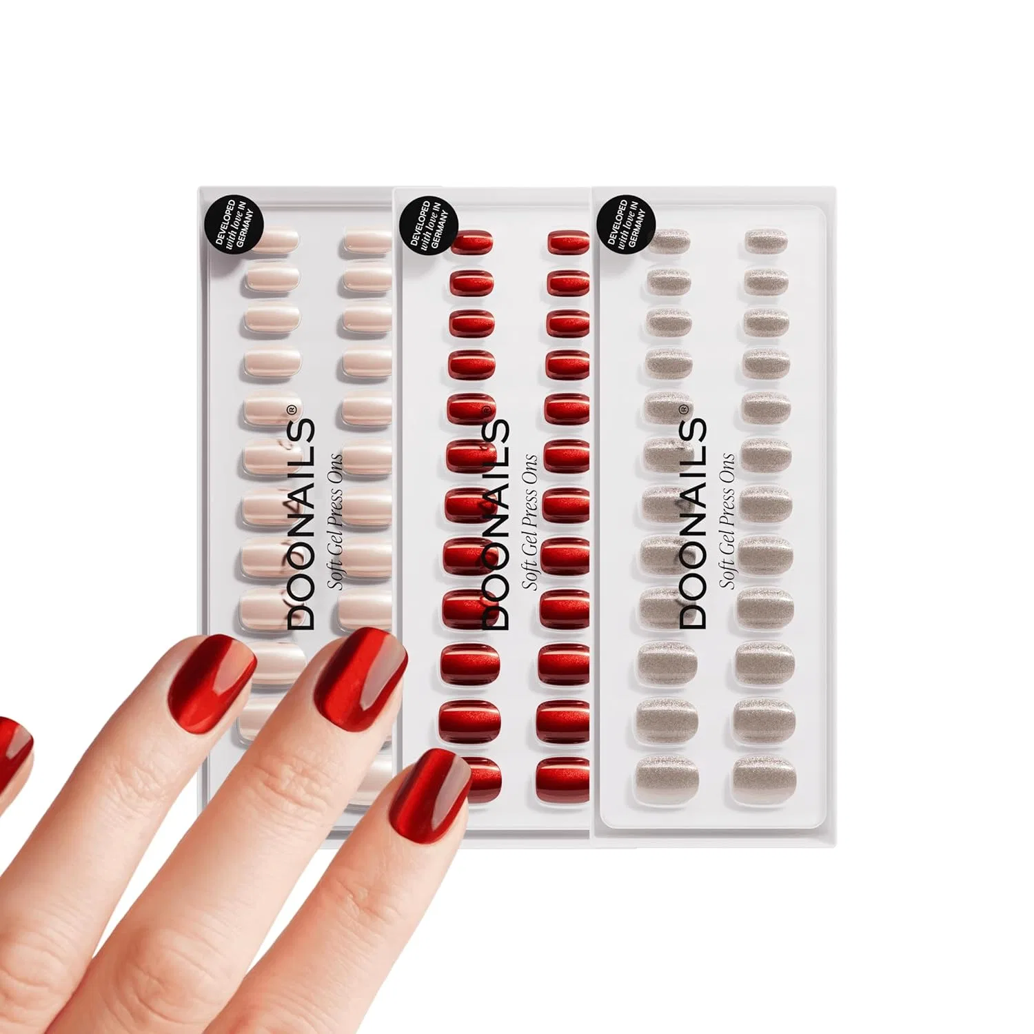 Набор накладных ногтей DOONAILS Shiny & Glitter Set, 3 x 30 шт. Doonails