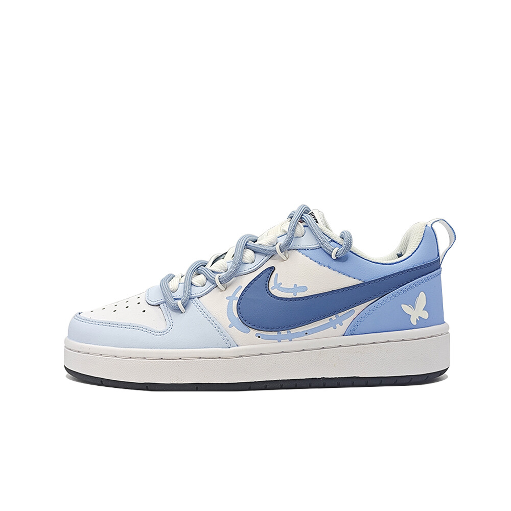 

Кроссовки Nike Court Borough Skateboarding Shoes Women's Low-top Blue/white, розовый