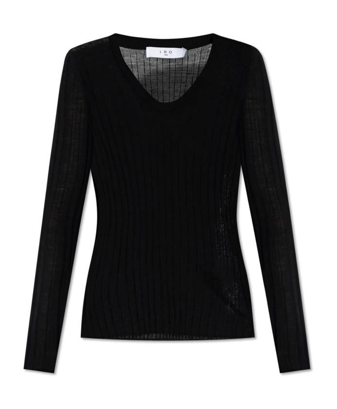 

Шерстяной топ "шляпка" Iro, черный