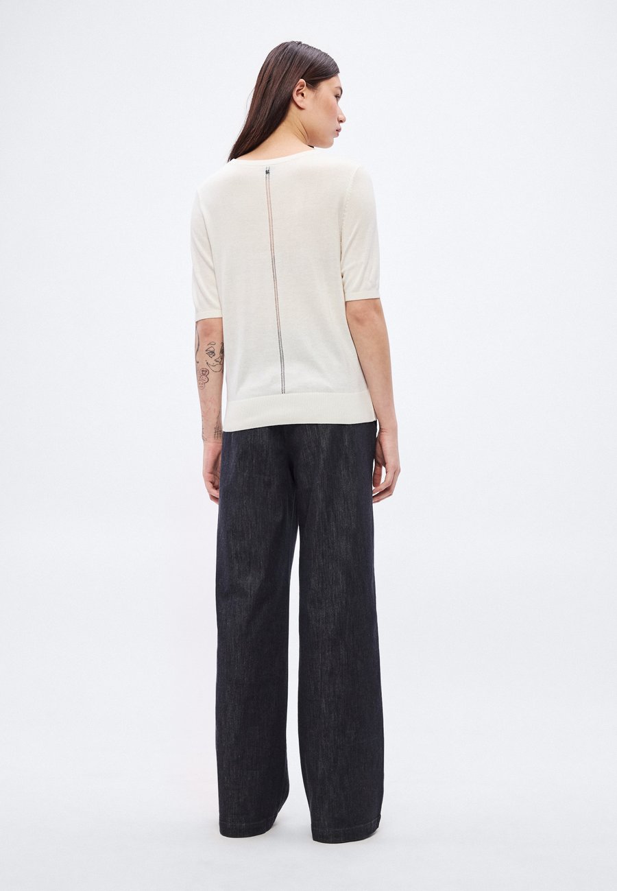Футболка BOSS FIAFFU, Open White/Off-White — фото 4