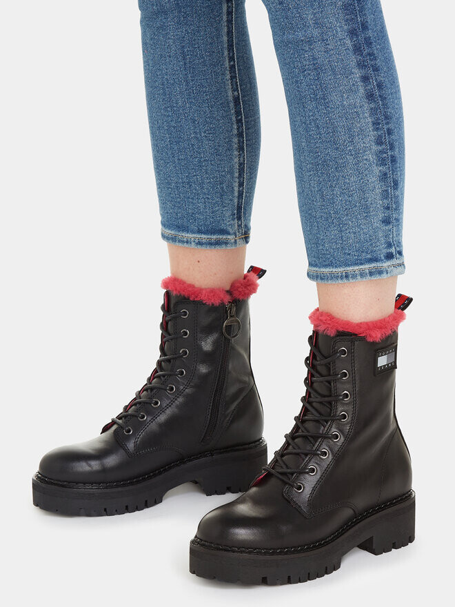 Ботинки на плоской подошве Tjw W Urban Boot Smooth Ltr Wl Tommy Jeans, черный — фото 4